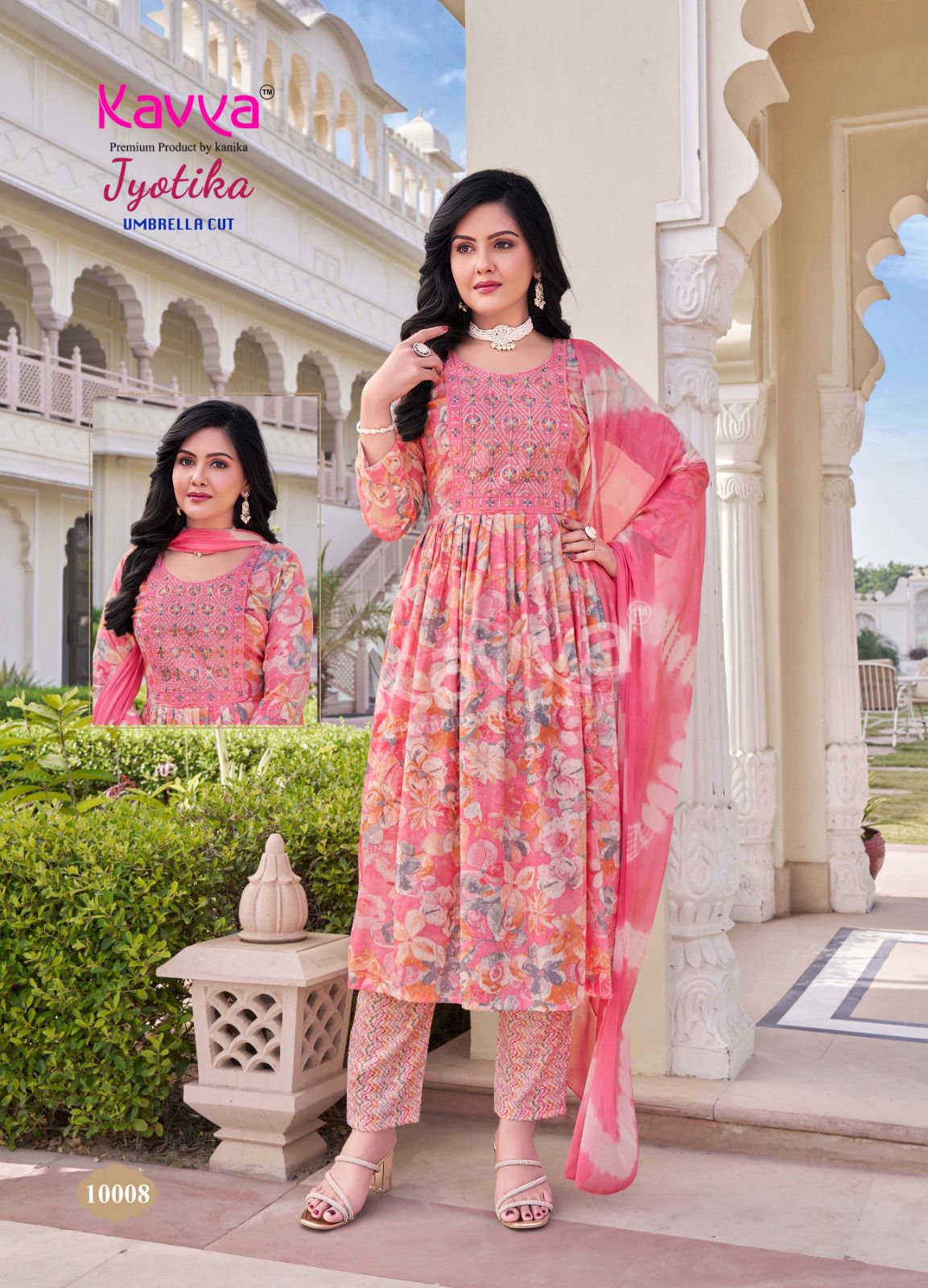 Jyotika Vol 10 By Kavya Capsule Foil Printed Kurti With Bottom Dupatta Wholesale Online